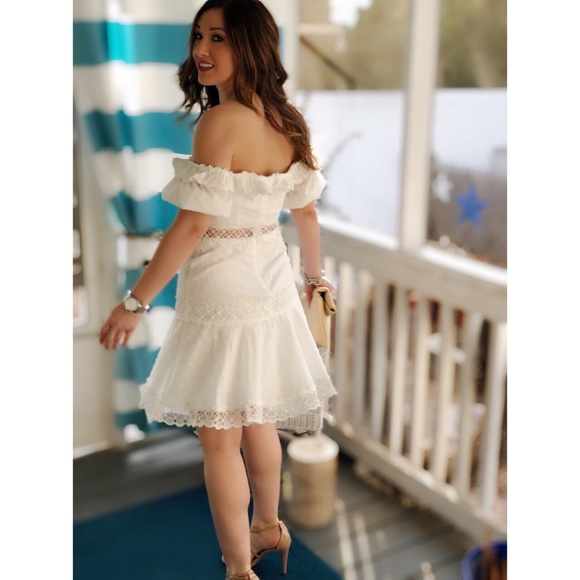 🆕Montana White Off the Shoulder Dress - Picture 3 of 7